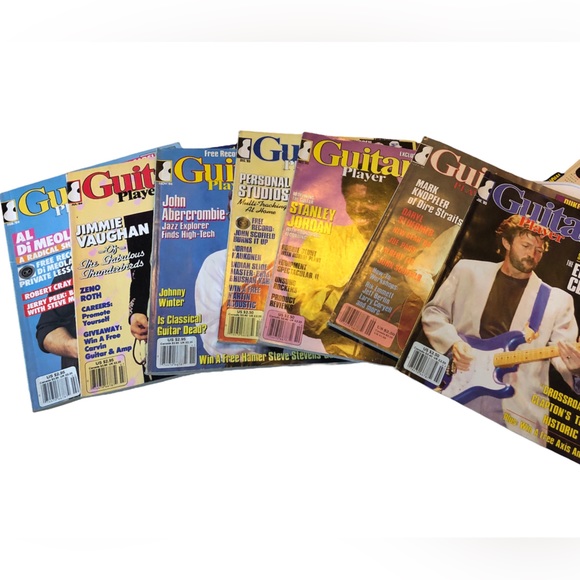 Vintage Guitar Player Magazines 1980s Clapton  Knopfler Springsteen no records - Picture 1 of 15